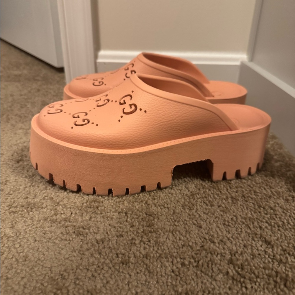 Authentic Gucci platform slides - image 3